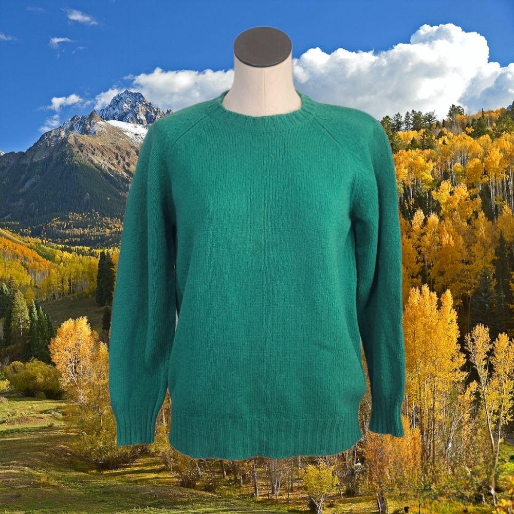 Vintage Green Wool Sweater